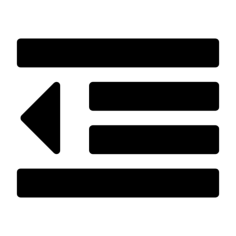 Gui Outdent Contour Svg Vector, Free Vectors File